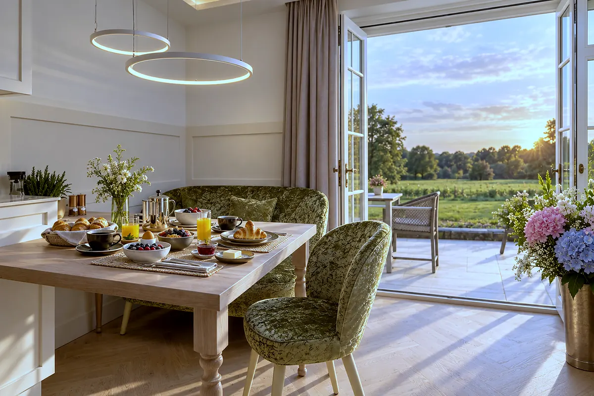 Dining table with a view, 02 Edelpapagei