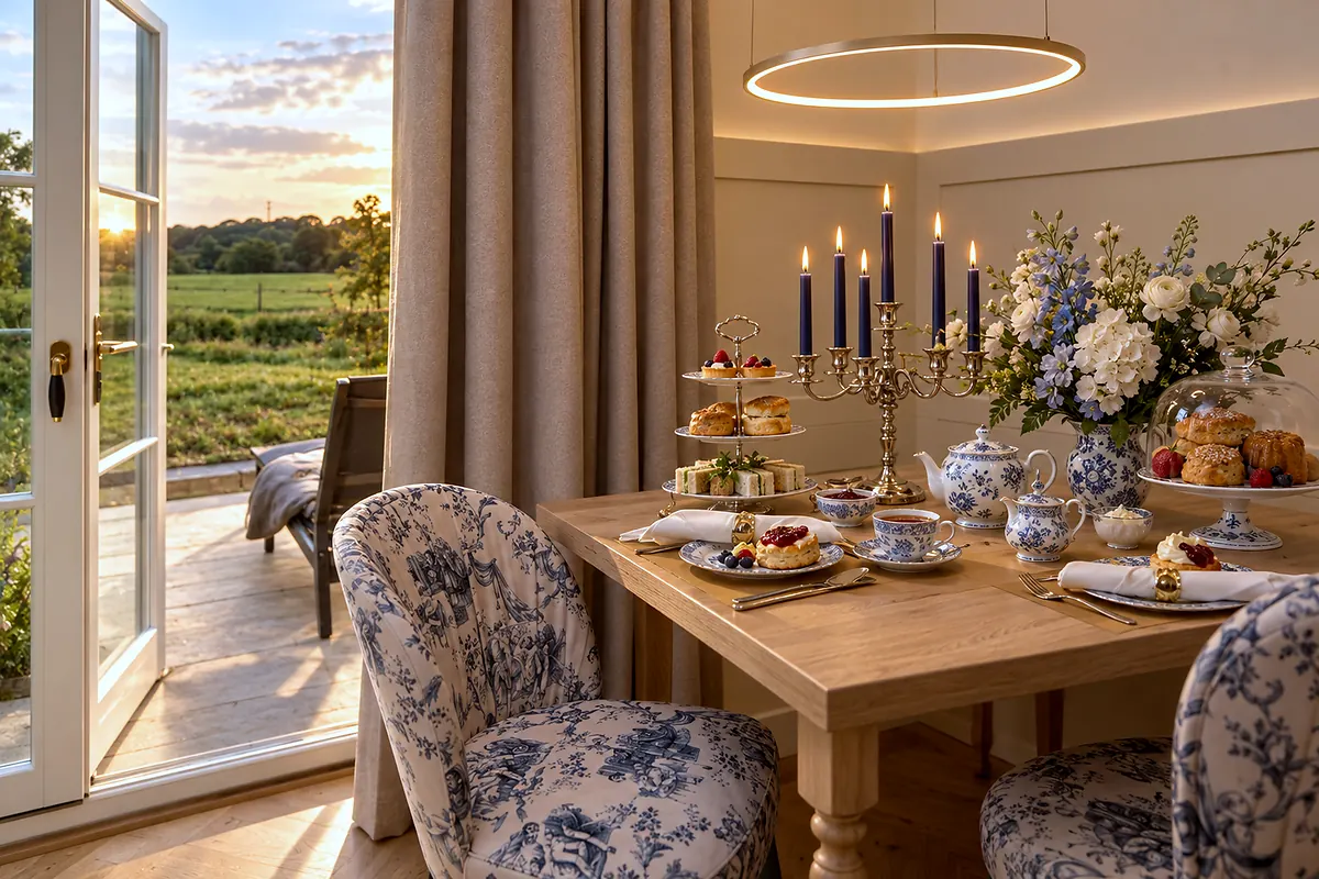 Dining table, 03 Blauer Storch