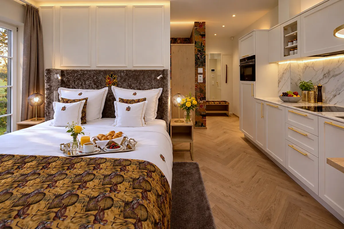 Sleeping area and kitchen, 05 Feuervogel