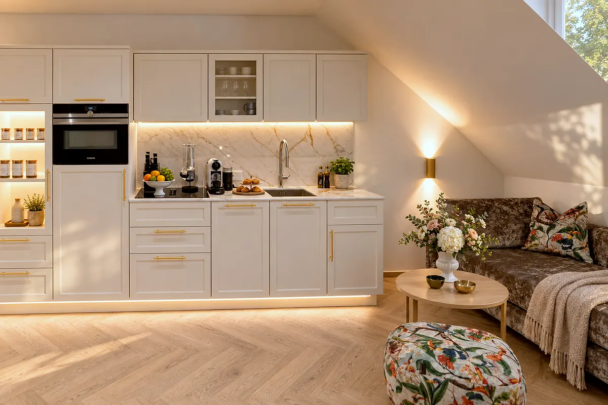 Kitchen, second view, 08 Paradiesvogel
